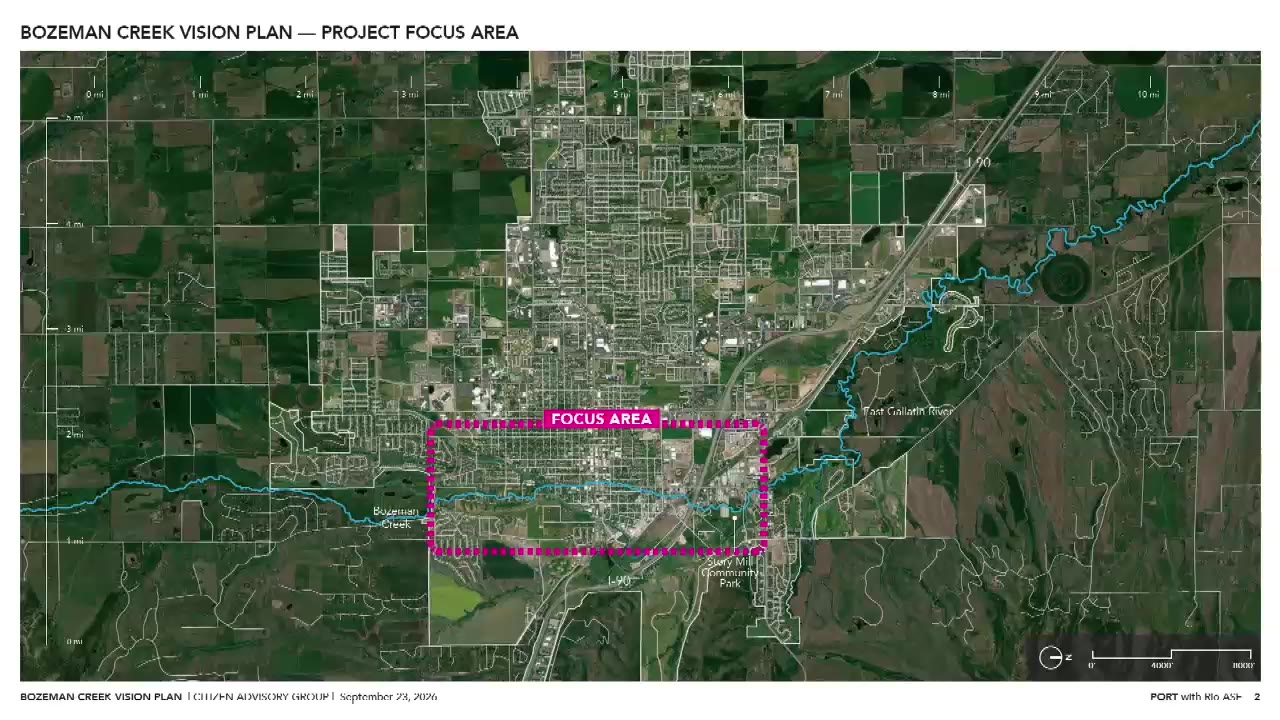 City presents ambitious Bozeman Creek Vision Plan to manage flooding and revitalize downtown corridor